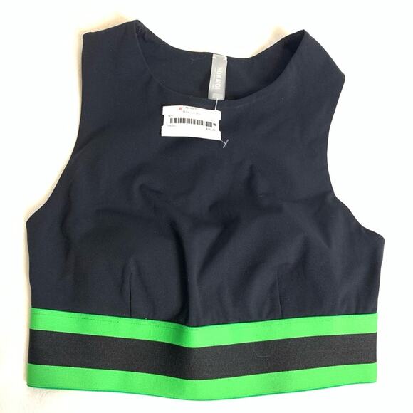 NWT No Ka Oi Maoli Lani bra green black sz XS - Picture 2 of 4